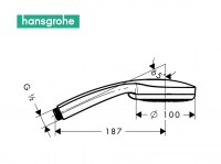 TELEDUCHA CROMA E 100 VARIO HANSGROHE